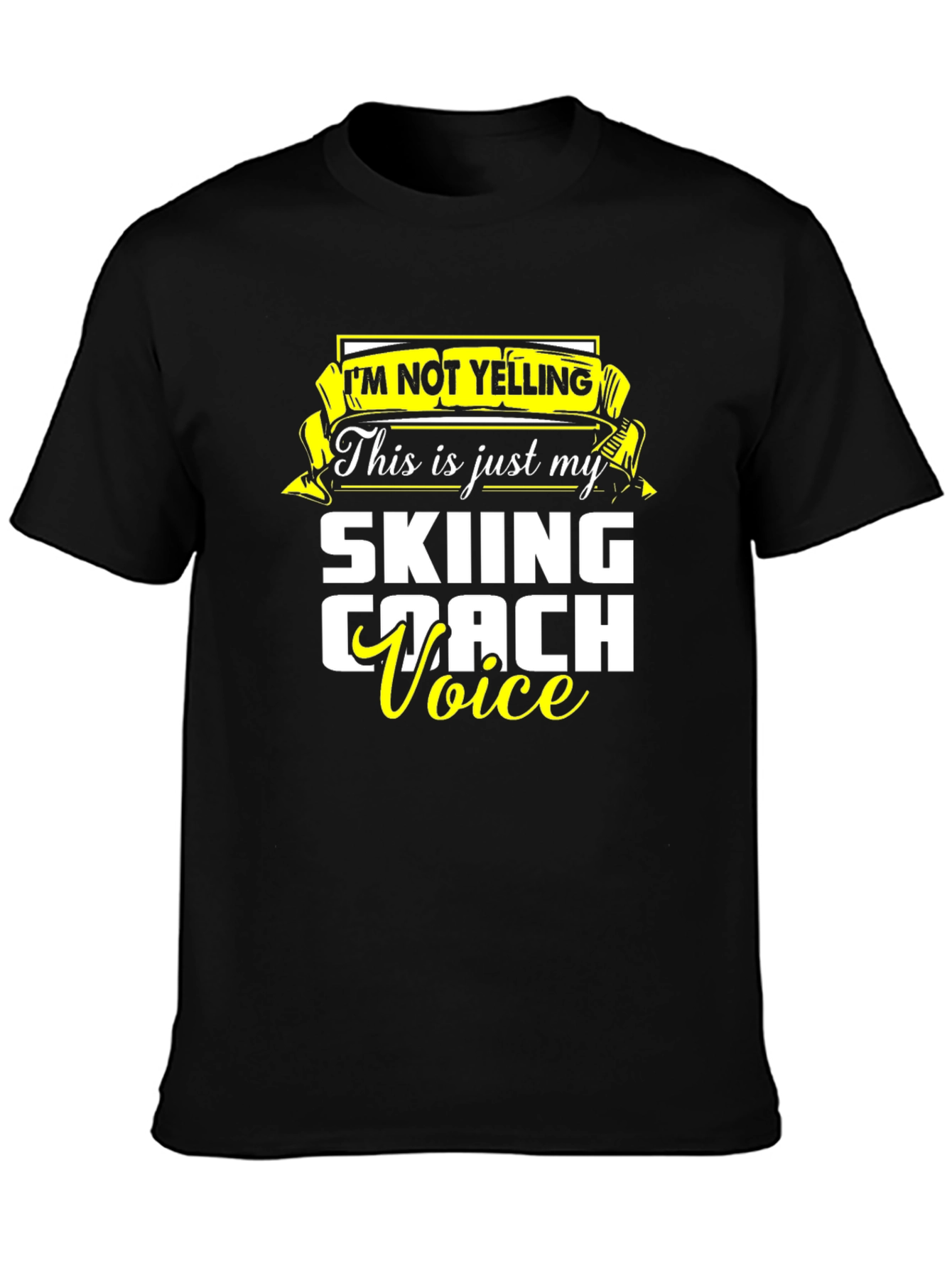 Skiing Coach Voice T-Shirt - Funny Ski Apparel