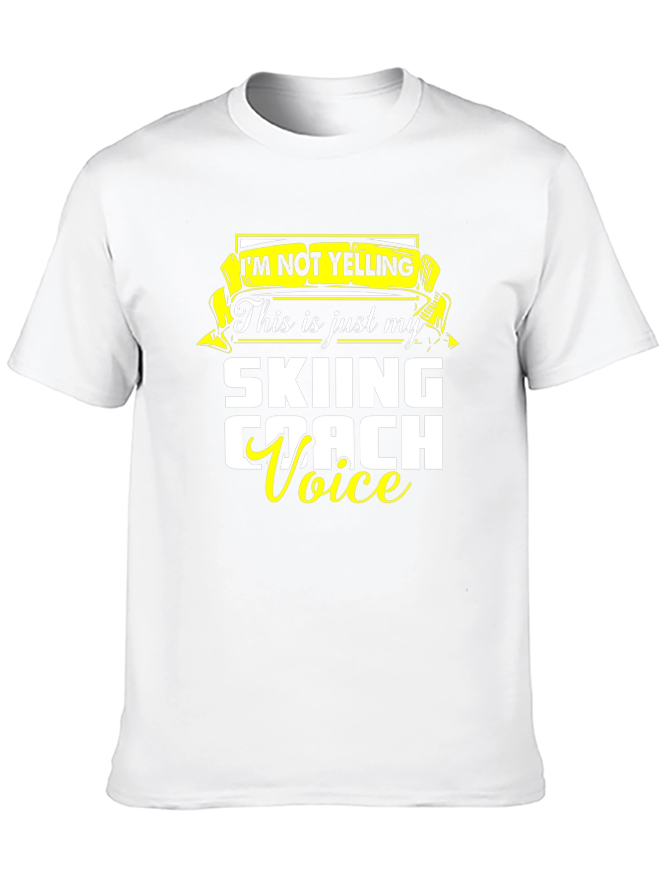 Skiing Coach Voice T-Shirt - Funny Ski Apparel
