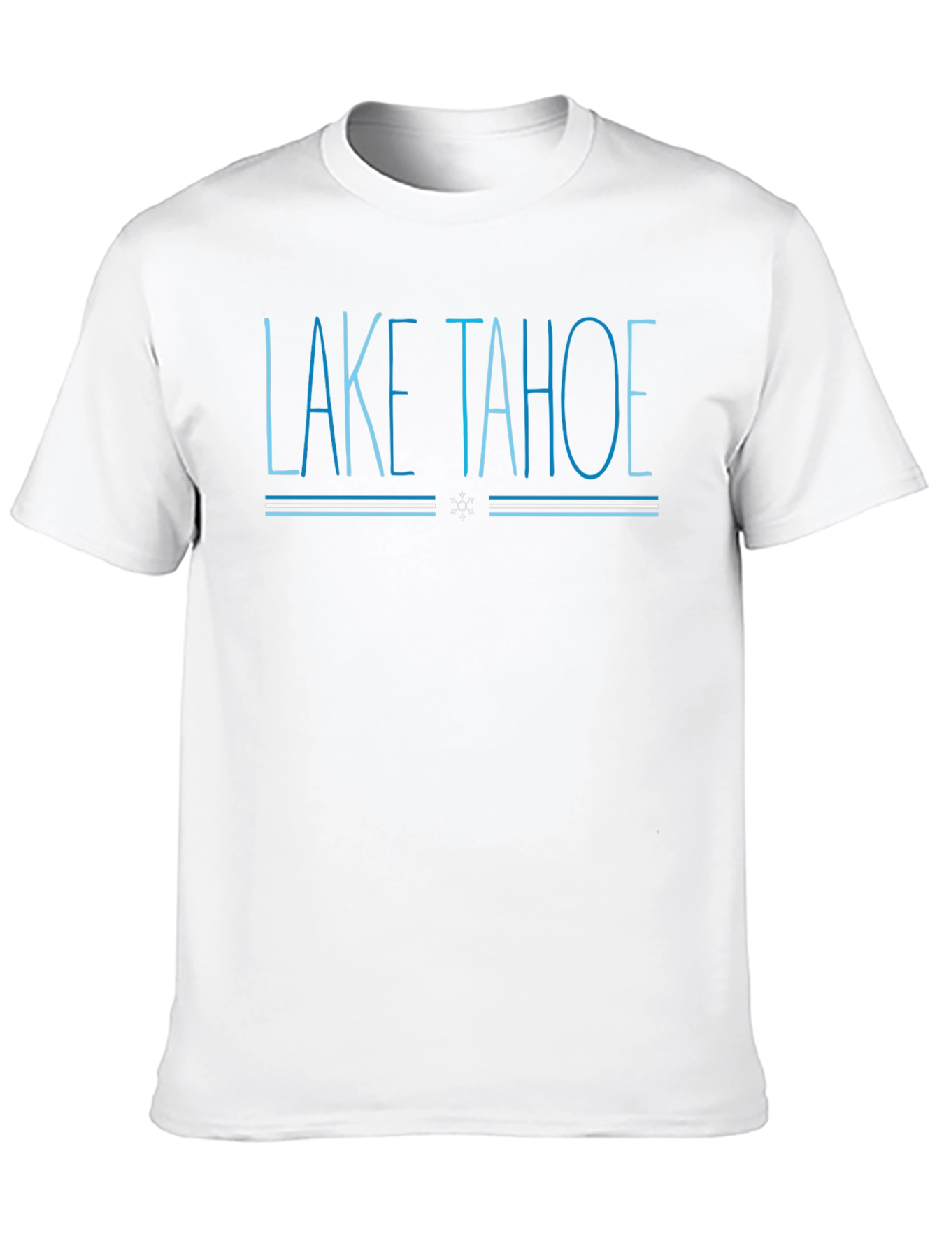 Lake Tahoe Graphic Tee - Cool Blue Design