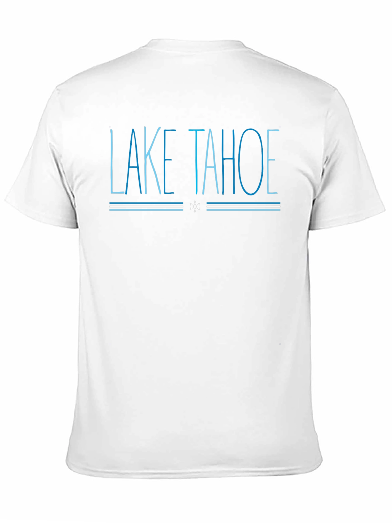 Lake Tahoe Graphic Tee - Cool Blue Design