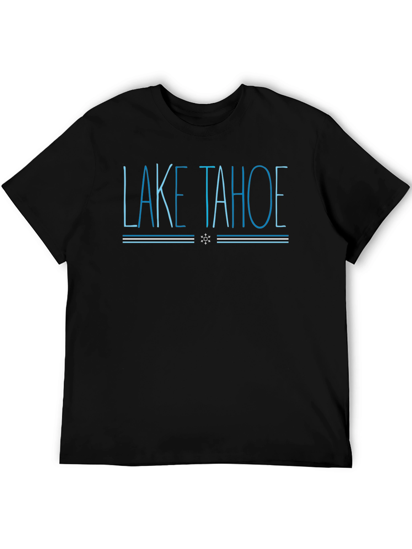 Lake Tahoe Graphic Tee - Cool Blue Design