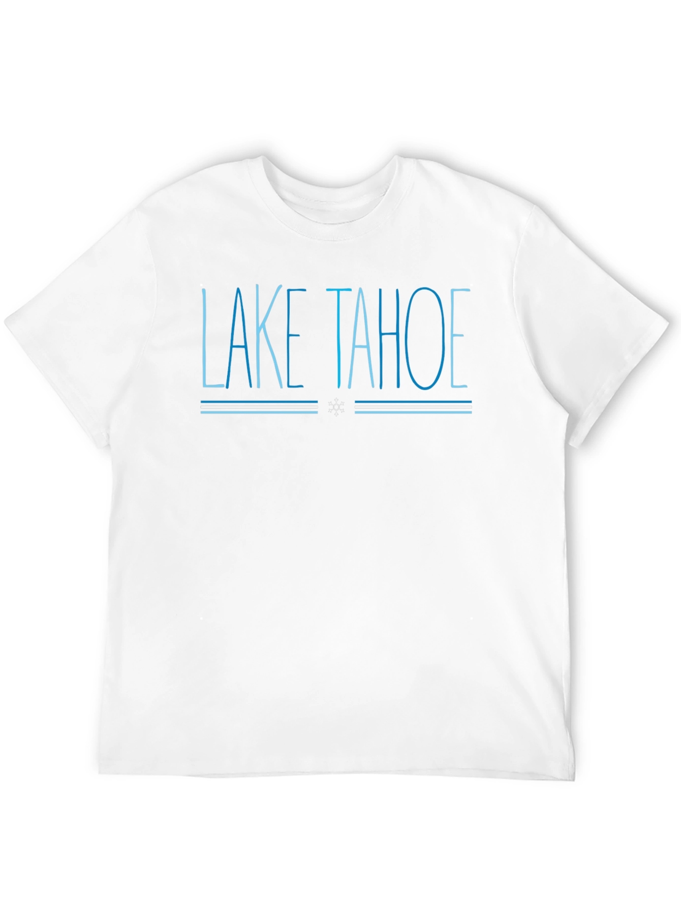 Lake Tahoe Graphic Tee - Cool Blue Design