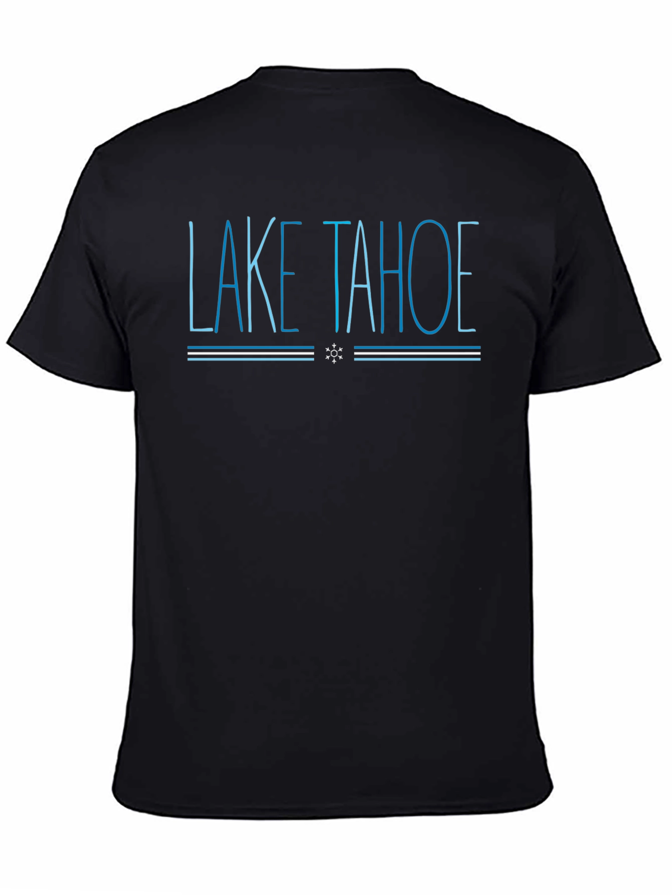 Lake Tahoe Graphic Tee - Cool Blue Design