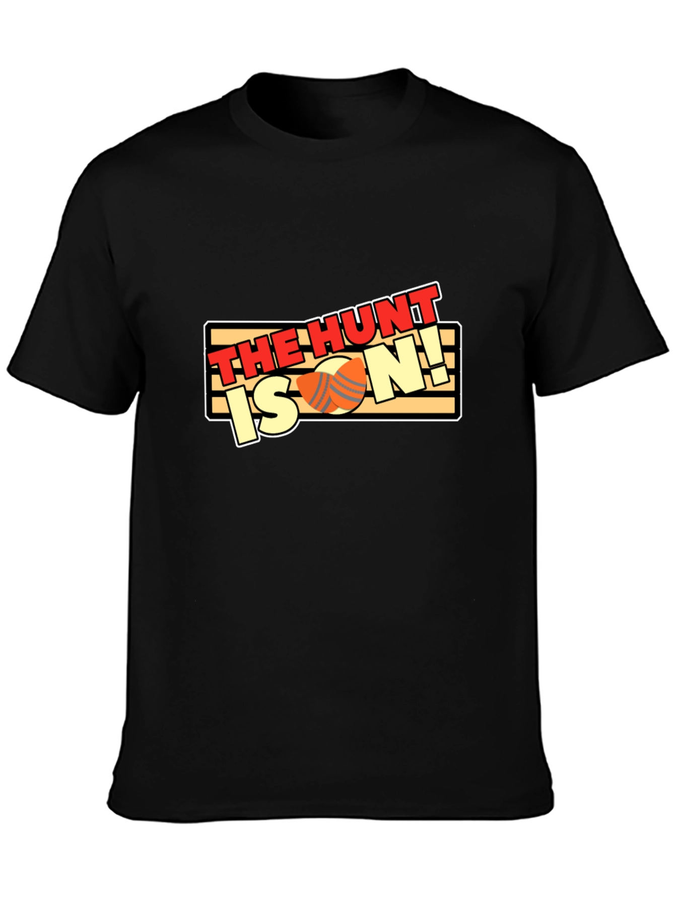 The Hunt Is On! Black Cotton T-Shirt