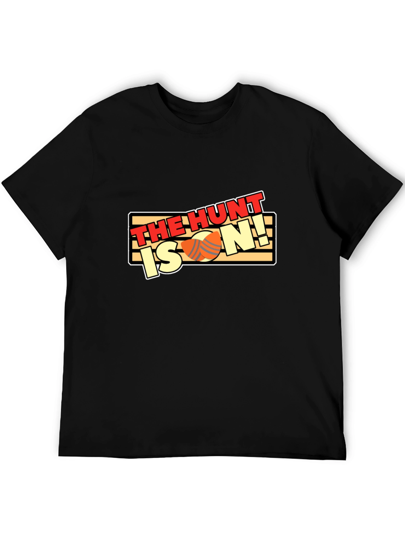 The Hunt Is On! Black Cotton T-Shirt
