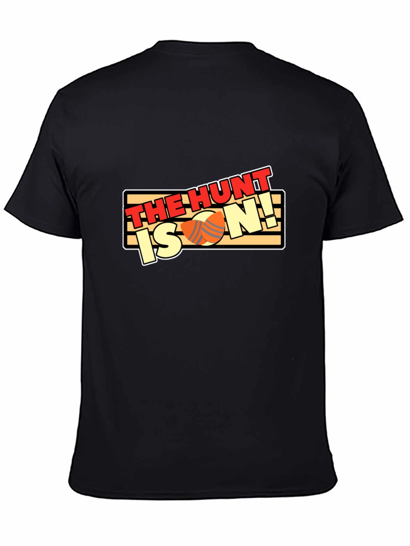 The Hunt Is On! Black Cotton T-Shirt