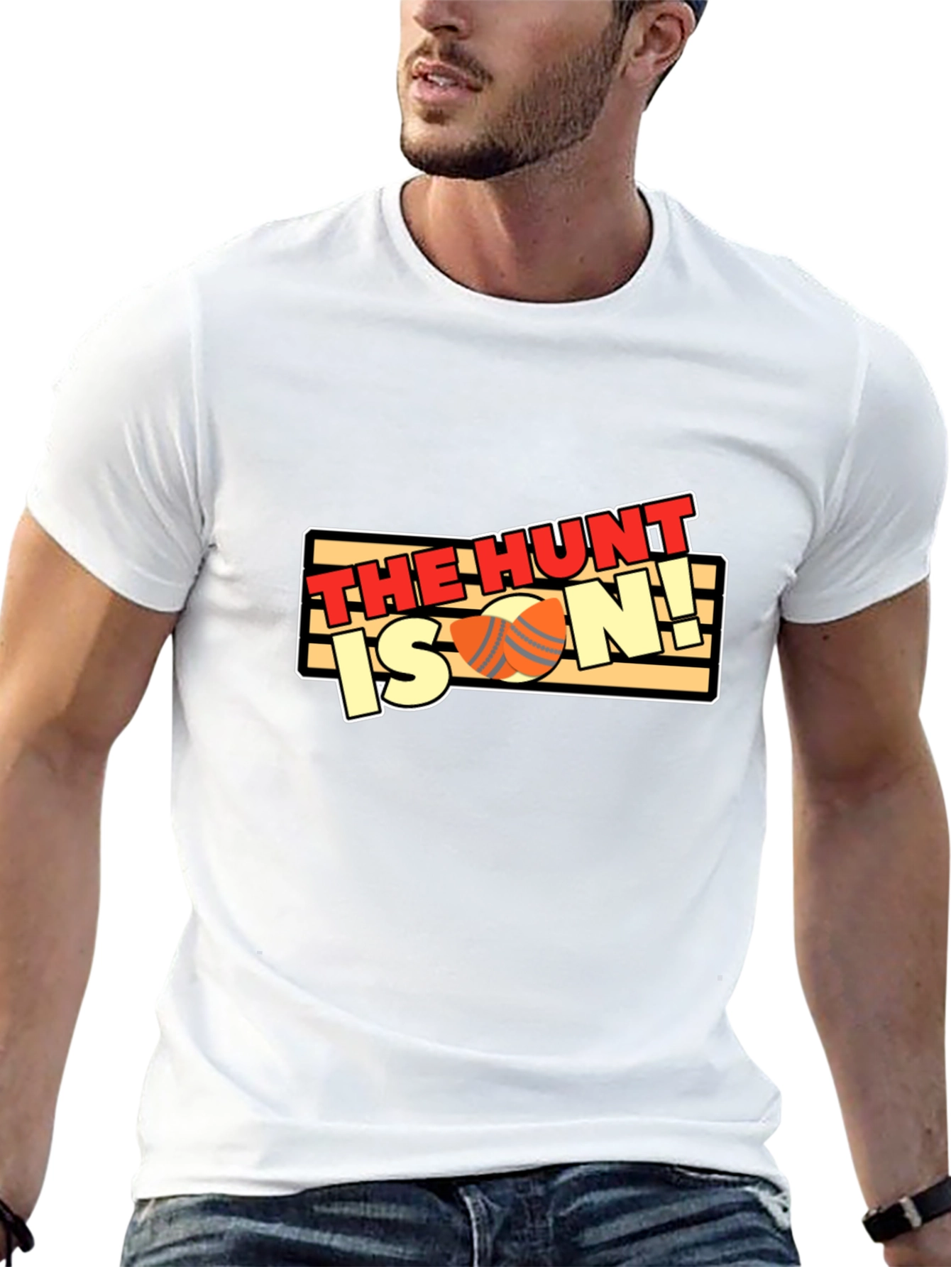 The Hunt Is On! Black Cotton T-Shirt
