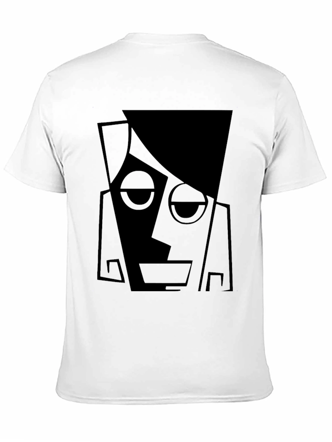 Abstract Portrait Black T-Shirt
