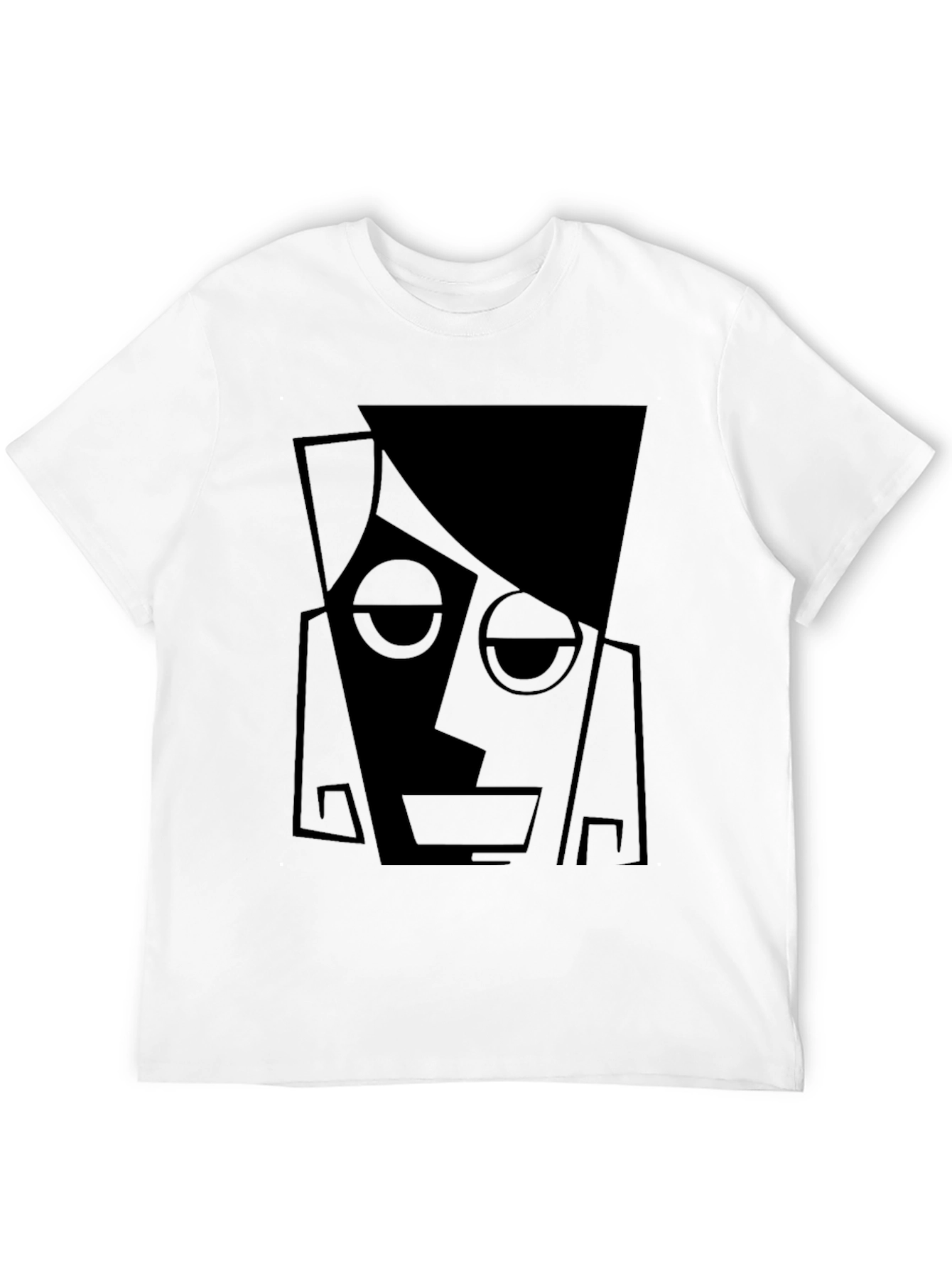 Abstract Portrait Black T-Shirt