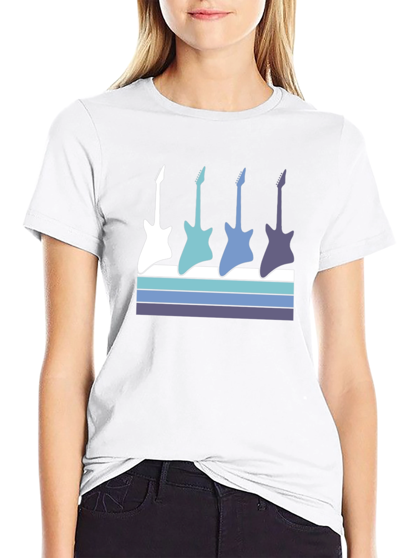 Guitar Silhouette Graphic Tee