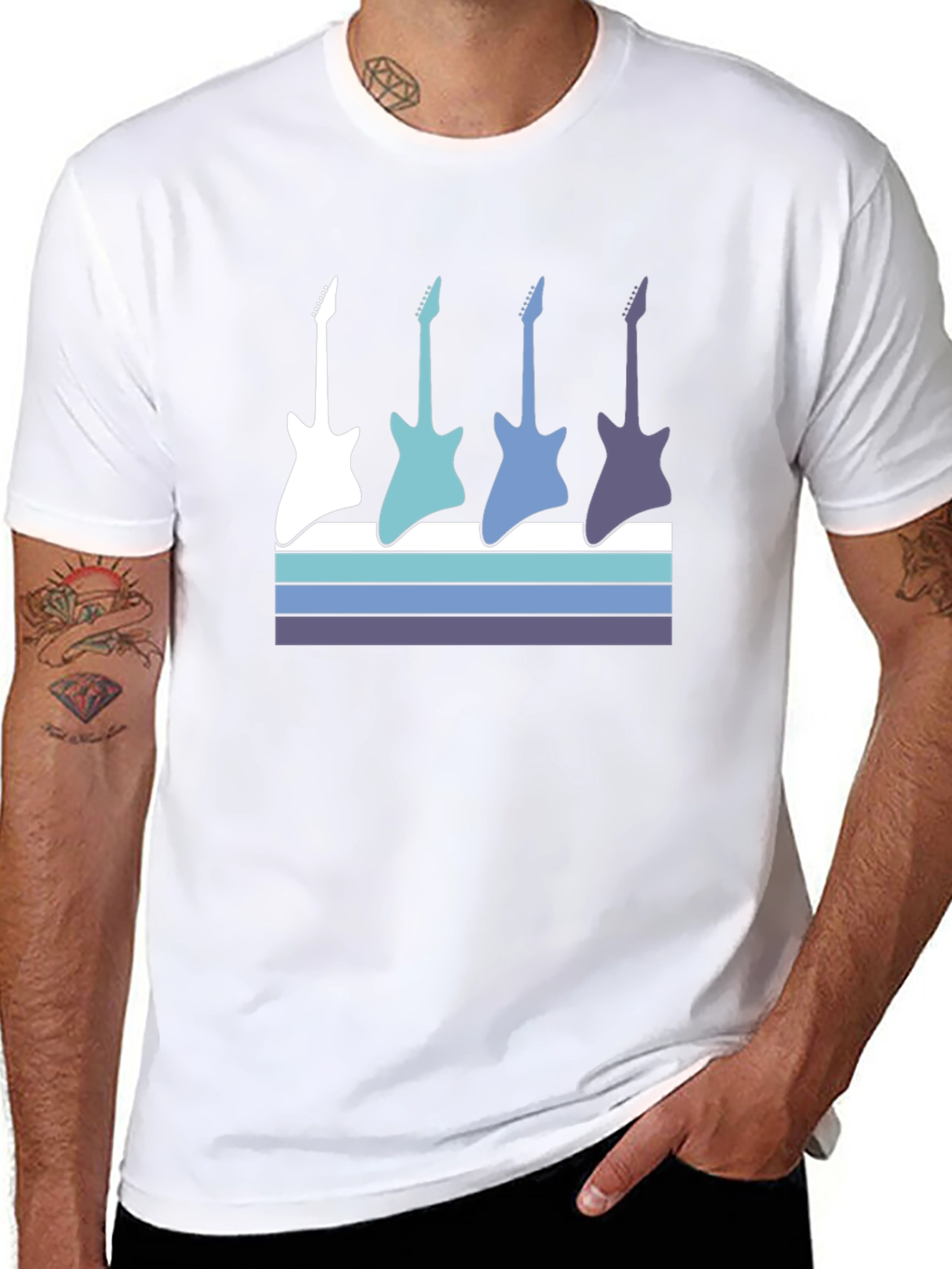 Guitar Silhouette Graphic Tee