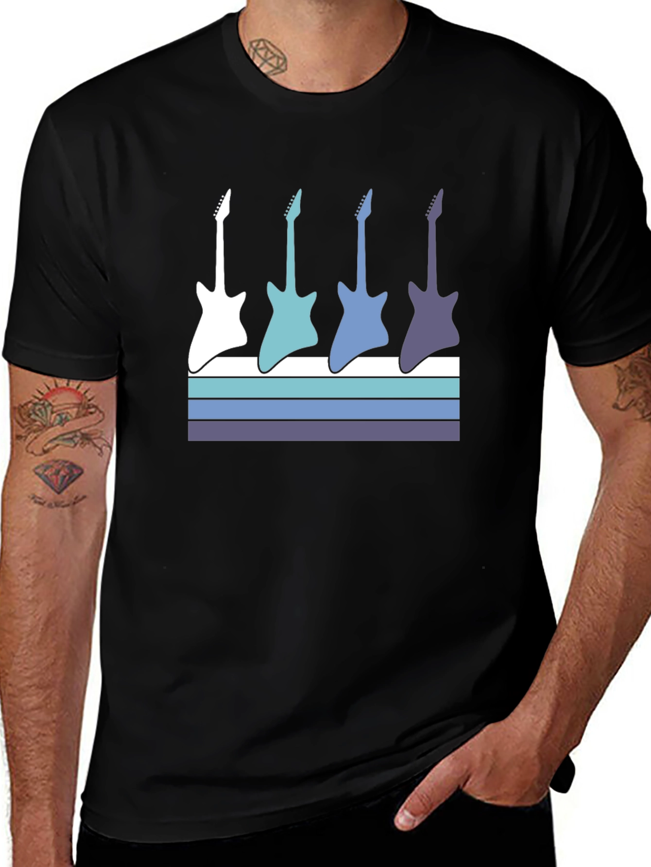 Guitar Silhouette Graphic Tee
