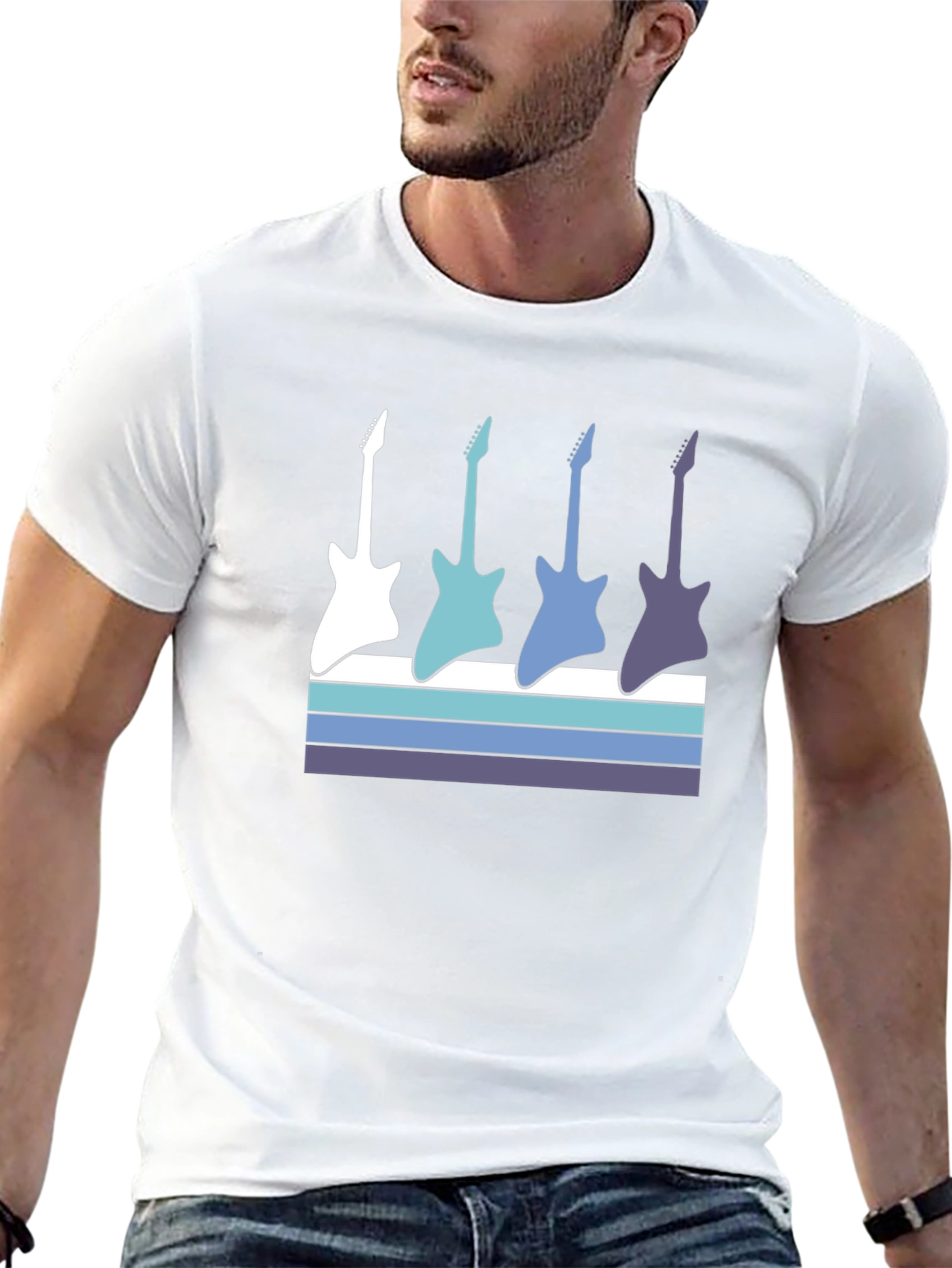 Guitar Silhouette Graphic Tee