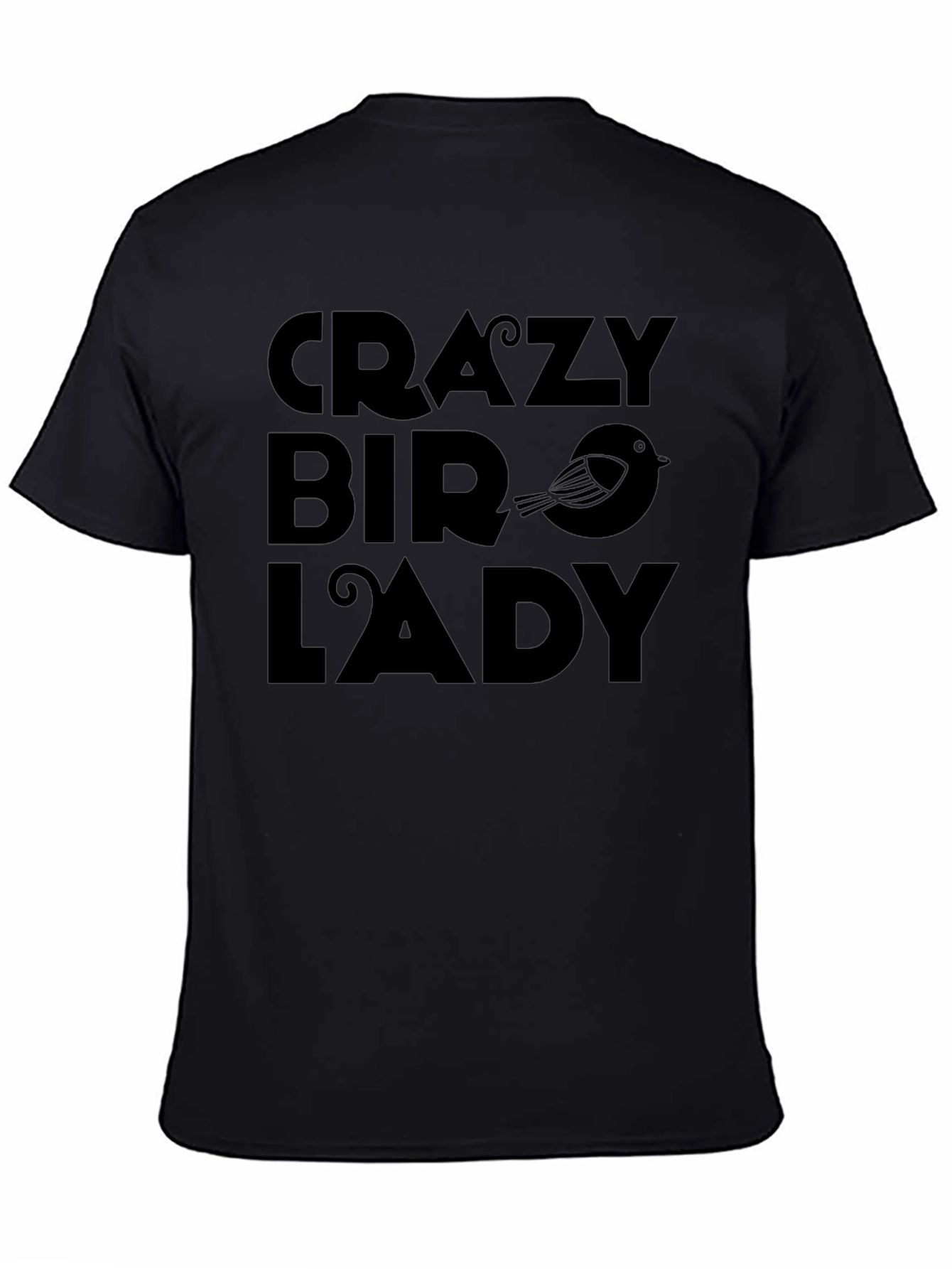 Crazy Bird Lady Graphic Tee - Unisex Cotton T-Shirt