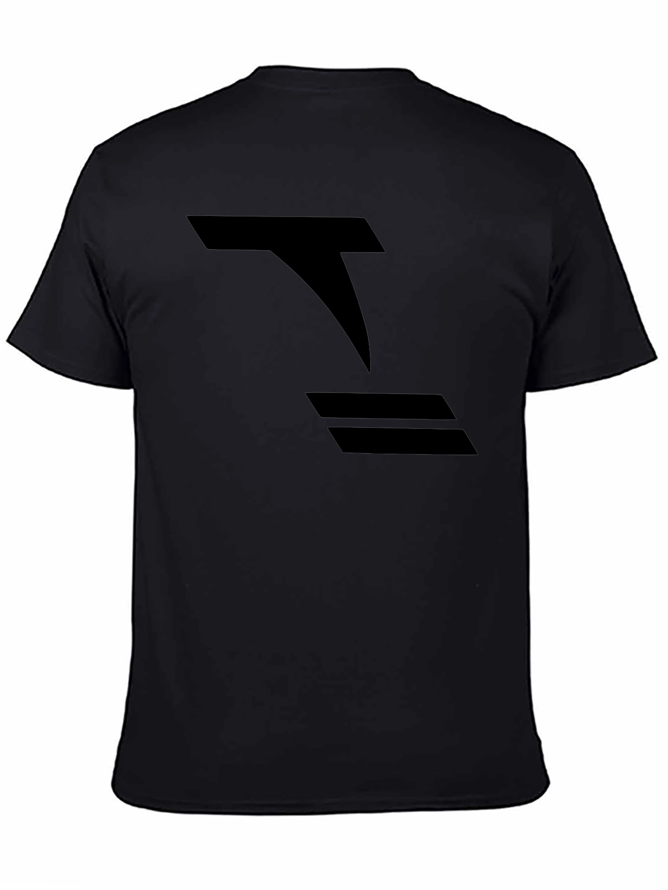 Modern Black Graphic Tee - Abstract Design