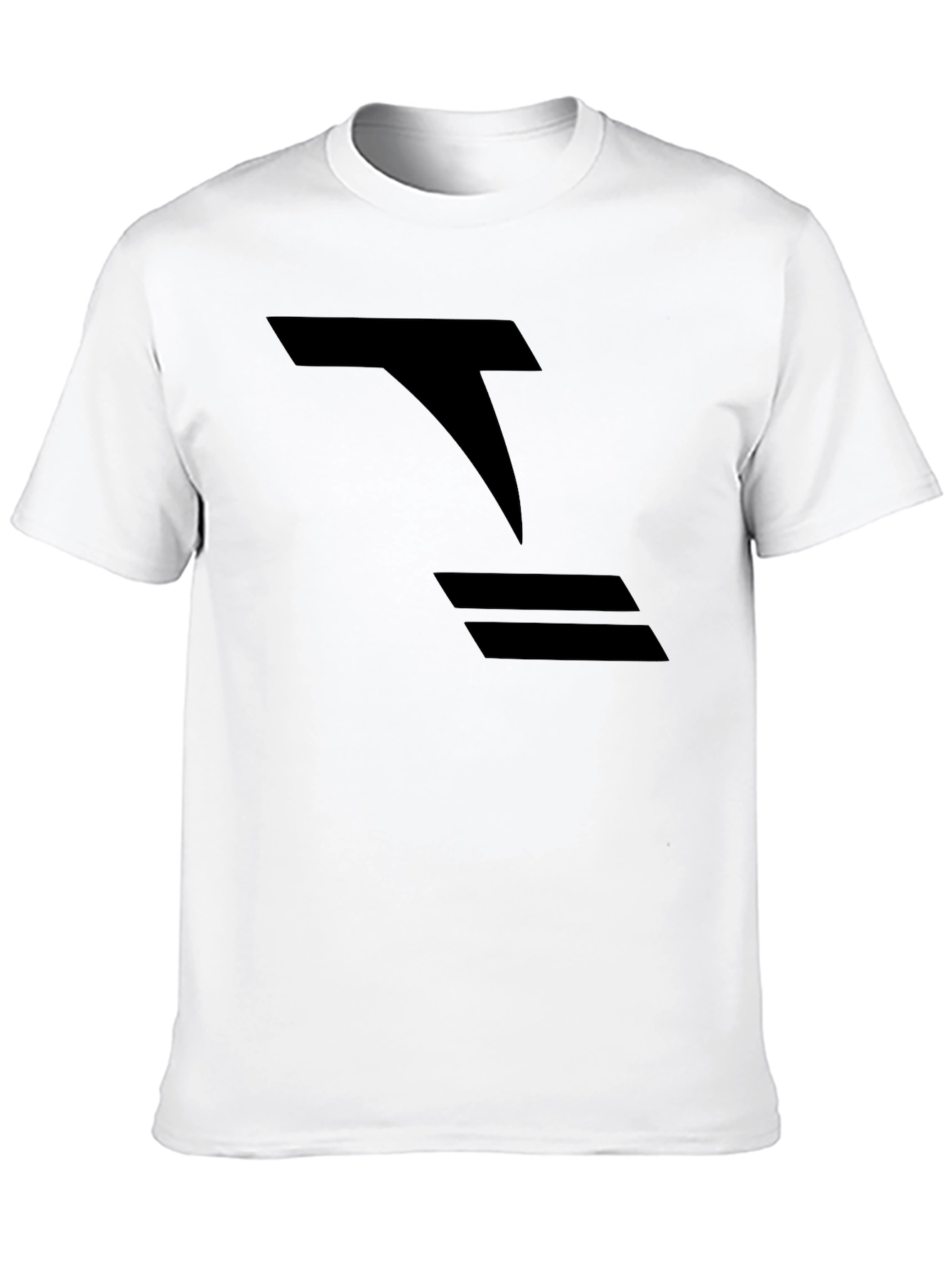 Modern Black Graphic Tee - Abstract Design