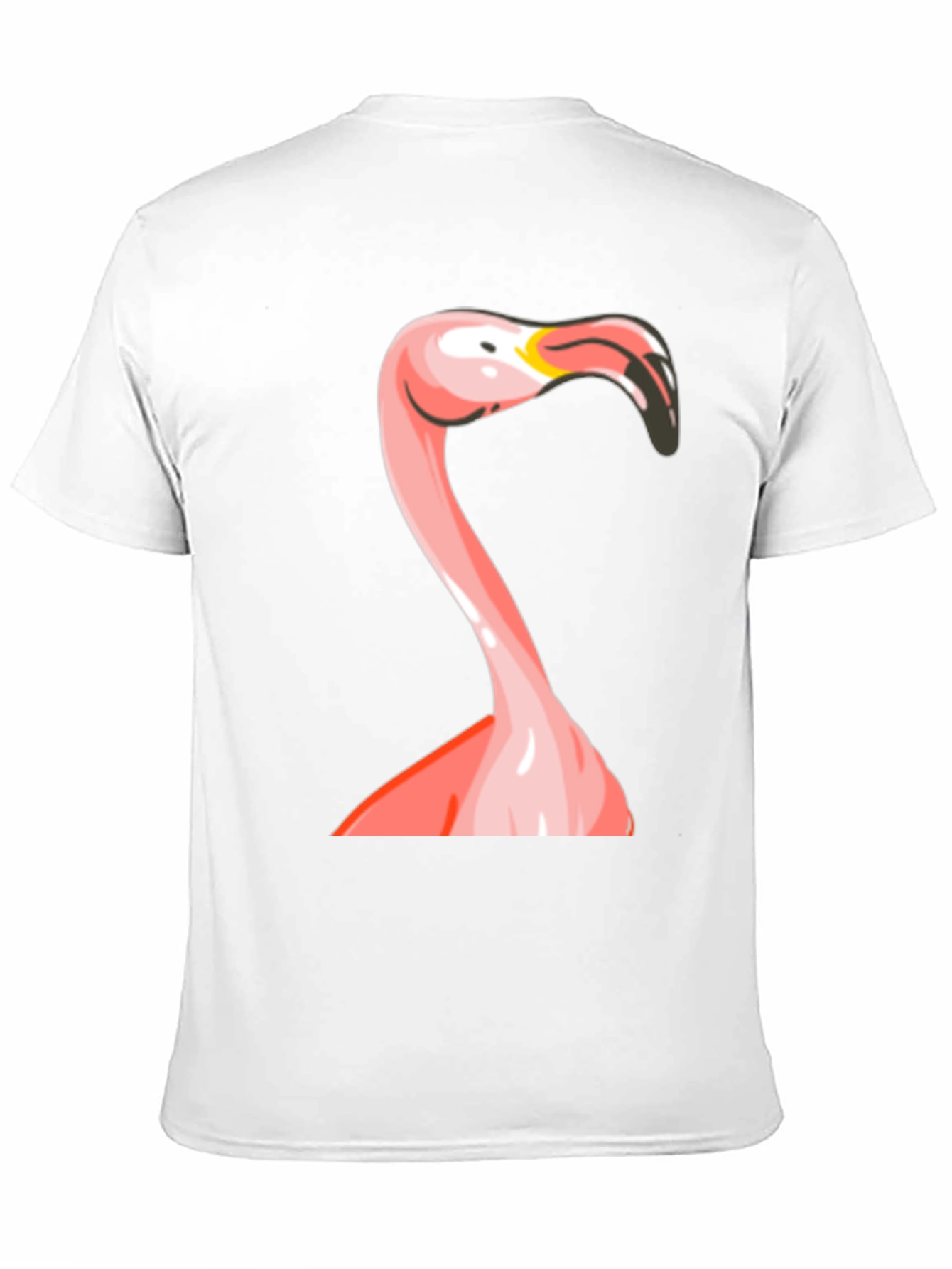 Flamingo Graphic Print Black T-Shirt