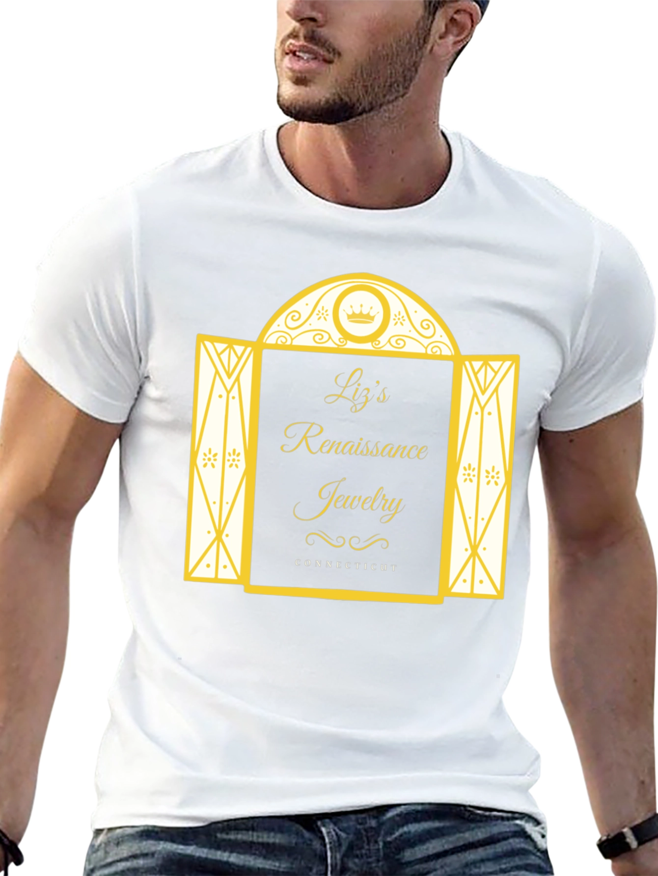 Lizs Renaissance Jewelry Black T-Shirt