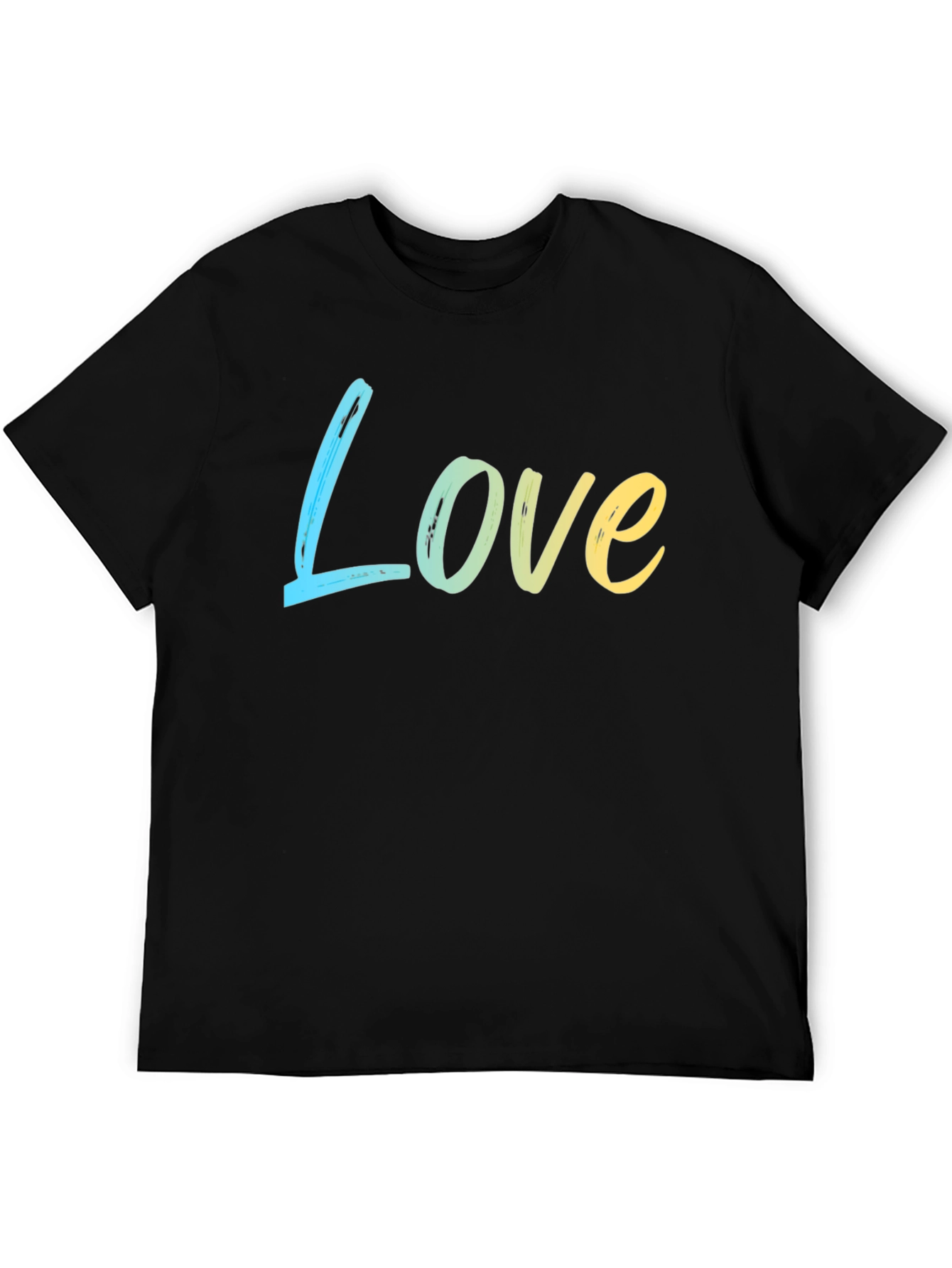 Love Gradient Tee - Soft Cotton Blend Casual Style