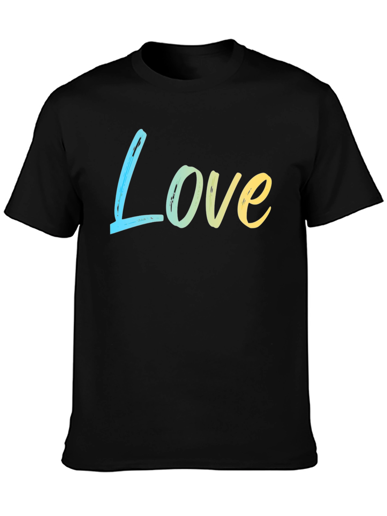 Love Gradient Tee - Soft Cotton Blend Casual Style