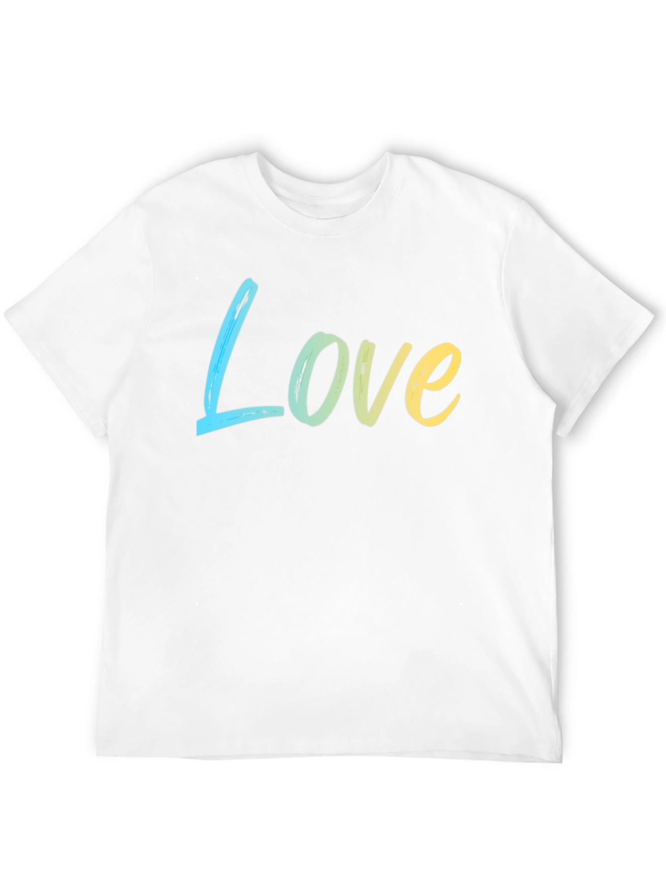 Love Gradient Tee - Soft Cotton Blend Casual Style