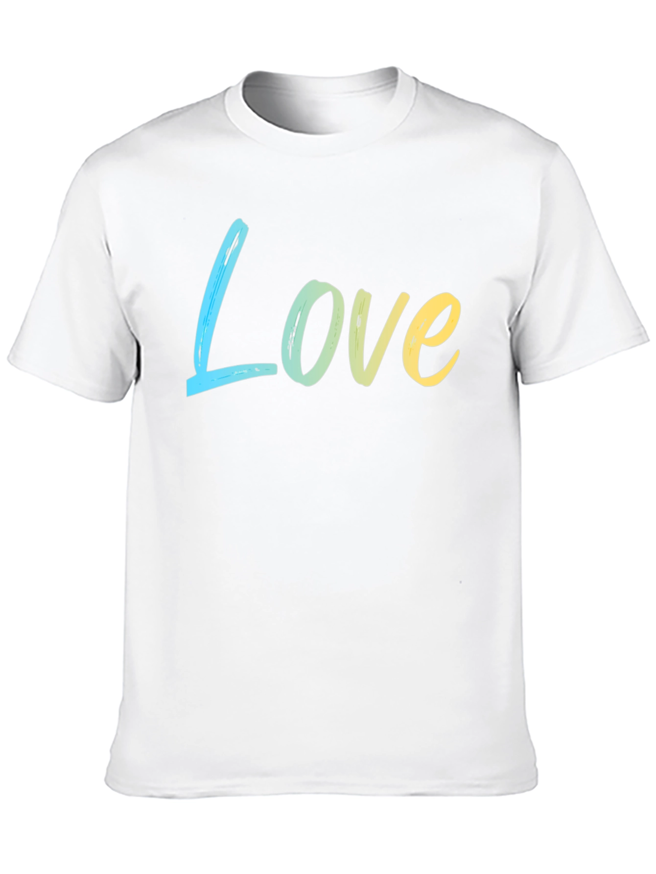 Love Gradient Tee - Soft Cotton Blend Casual Style