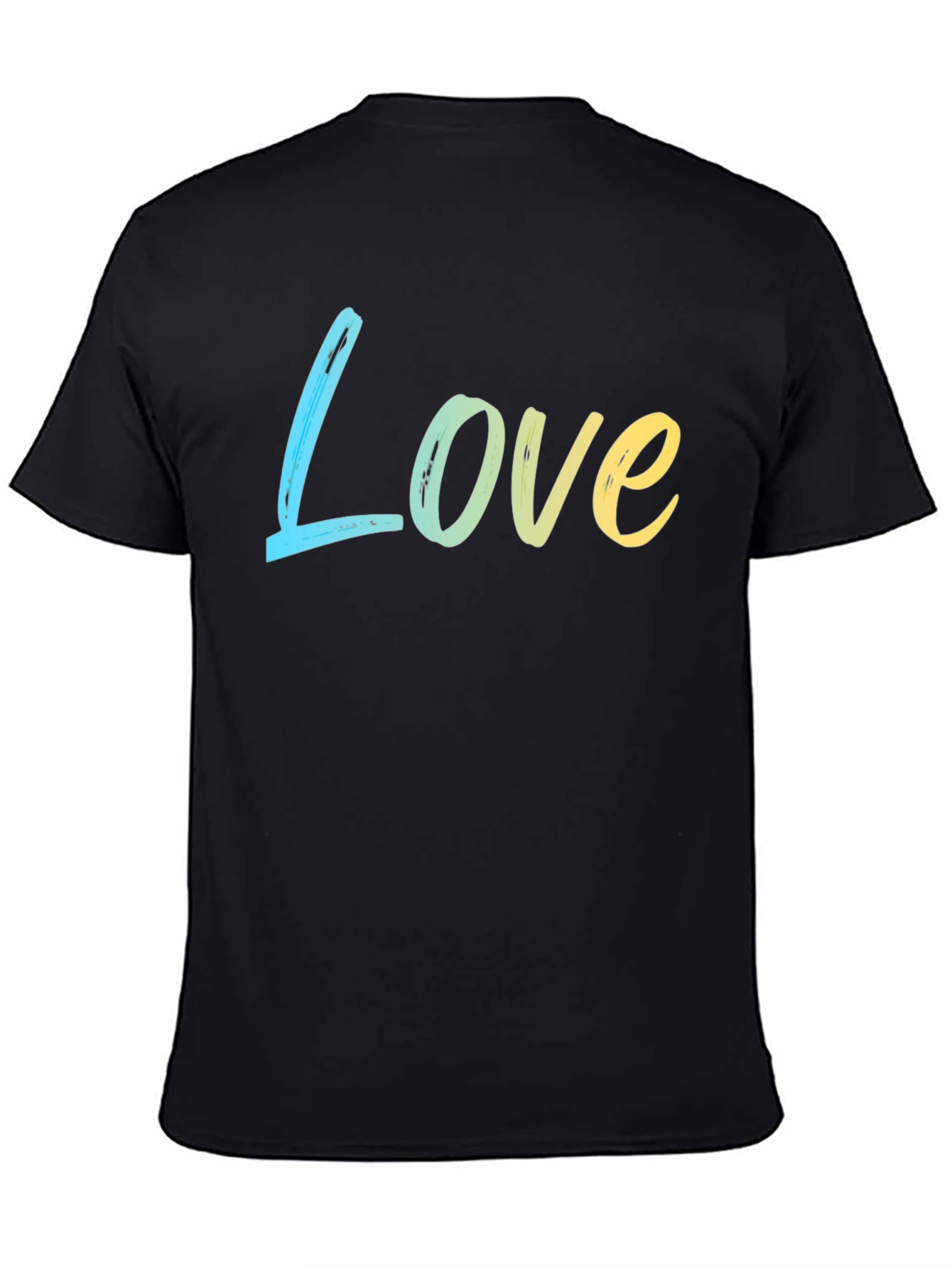 Love Gradient Tee - Soft Cotton Blend Casual Style