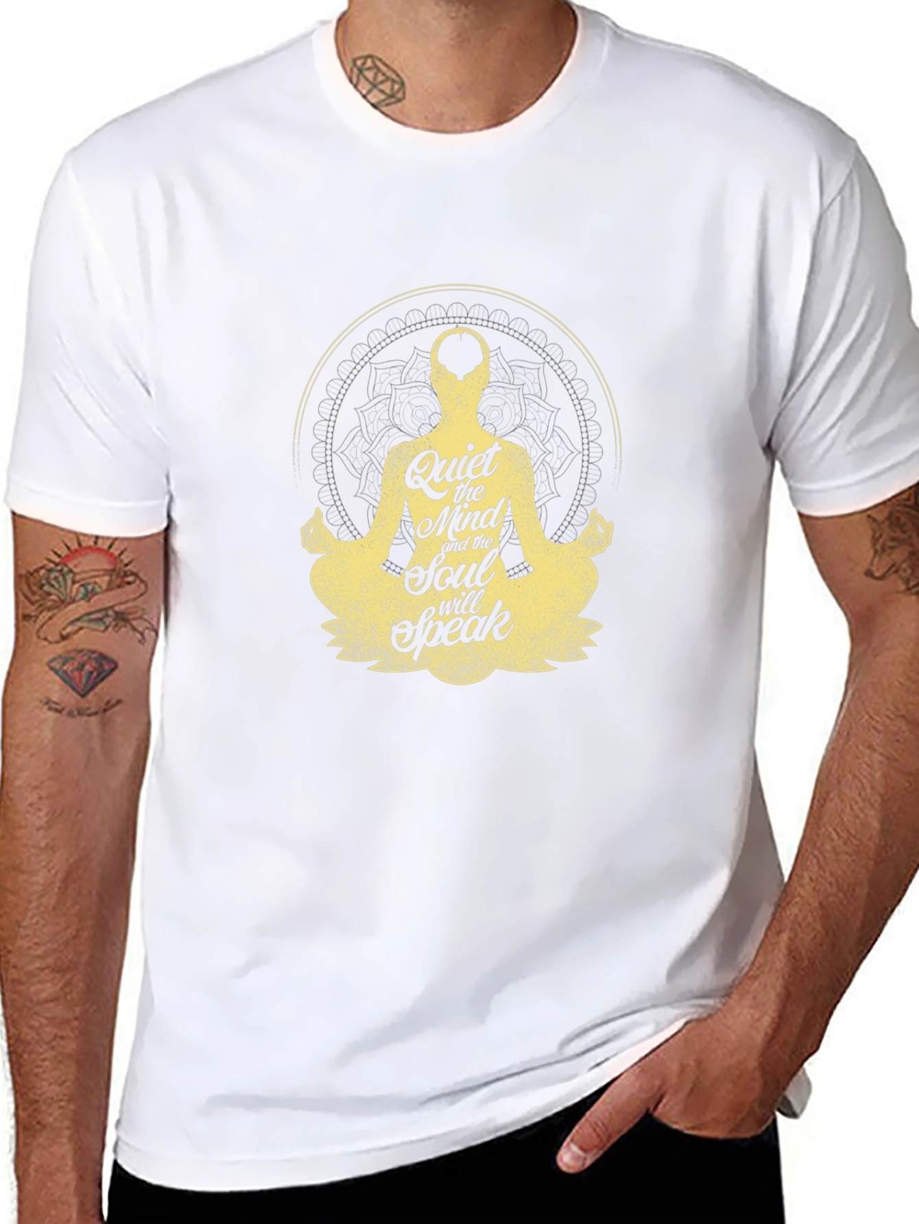 Quiet Mind Soul Speak T-Shirt - Meditative Design