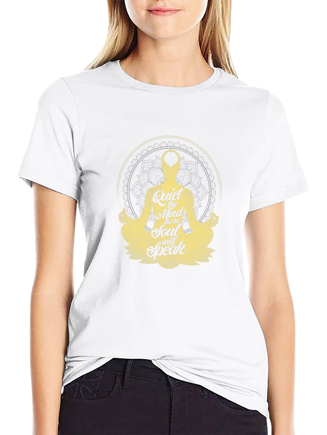Quiet Mind Soul Speak T-Shirt - Meditative Design