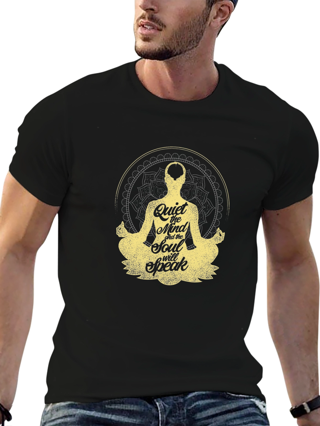 Quiet Mind Soul Speak T-Shirt - Meditative Design