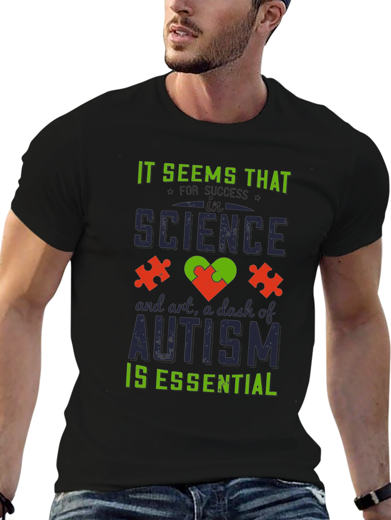 Autism Awareness T-Shirt: Science Art Essential