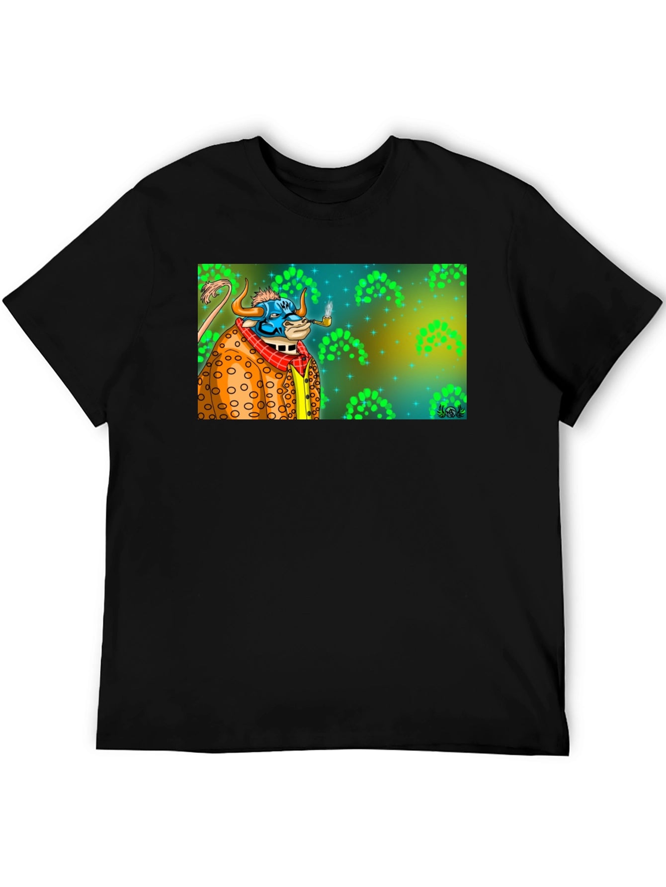 Smoking Bull Graphic Tee - Mens Black T-Shirt