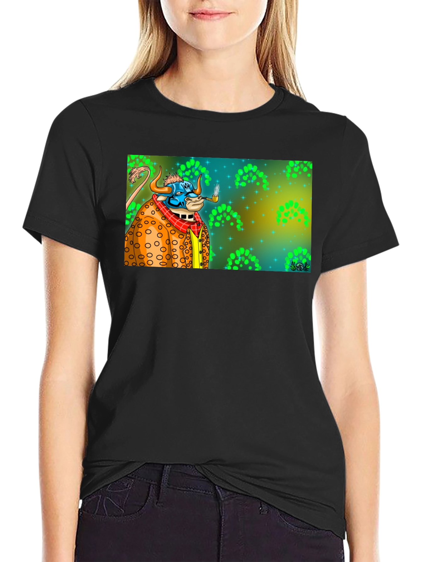Smoking Bull Graphic Tee - Mens Black T-Shirt