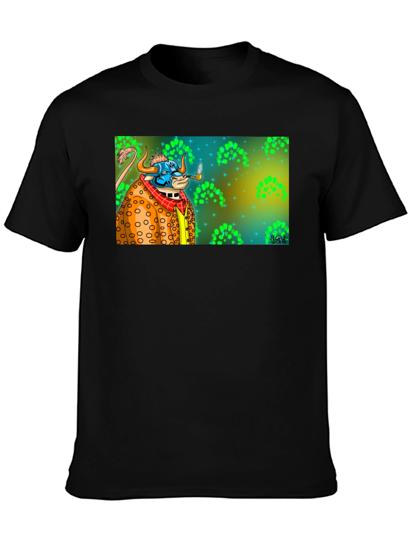Smoking Bull Graphic Tee - Mens Black T-Shirt