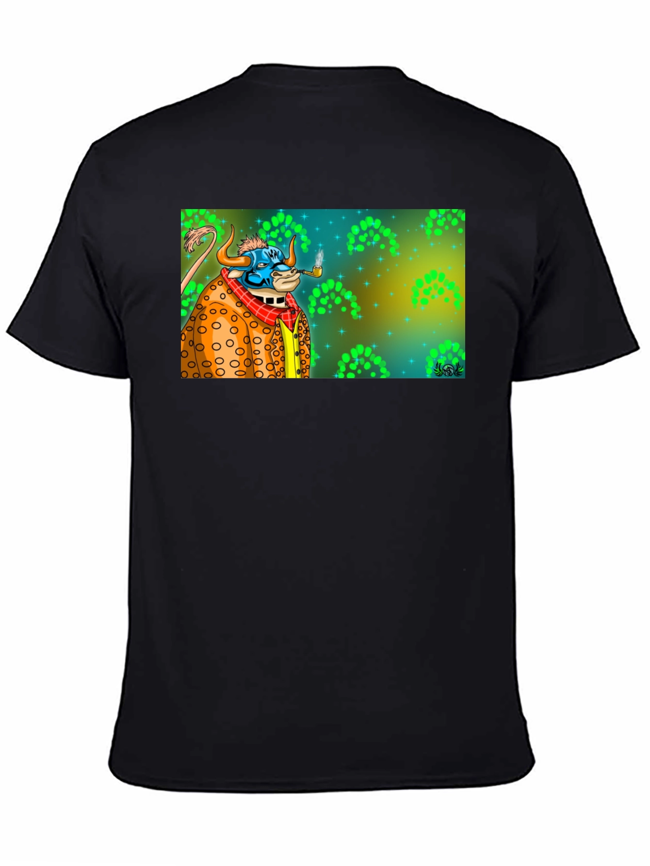 Smoking Bull Graphic Tee - Mens Black T-Shirt