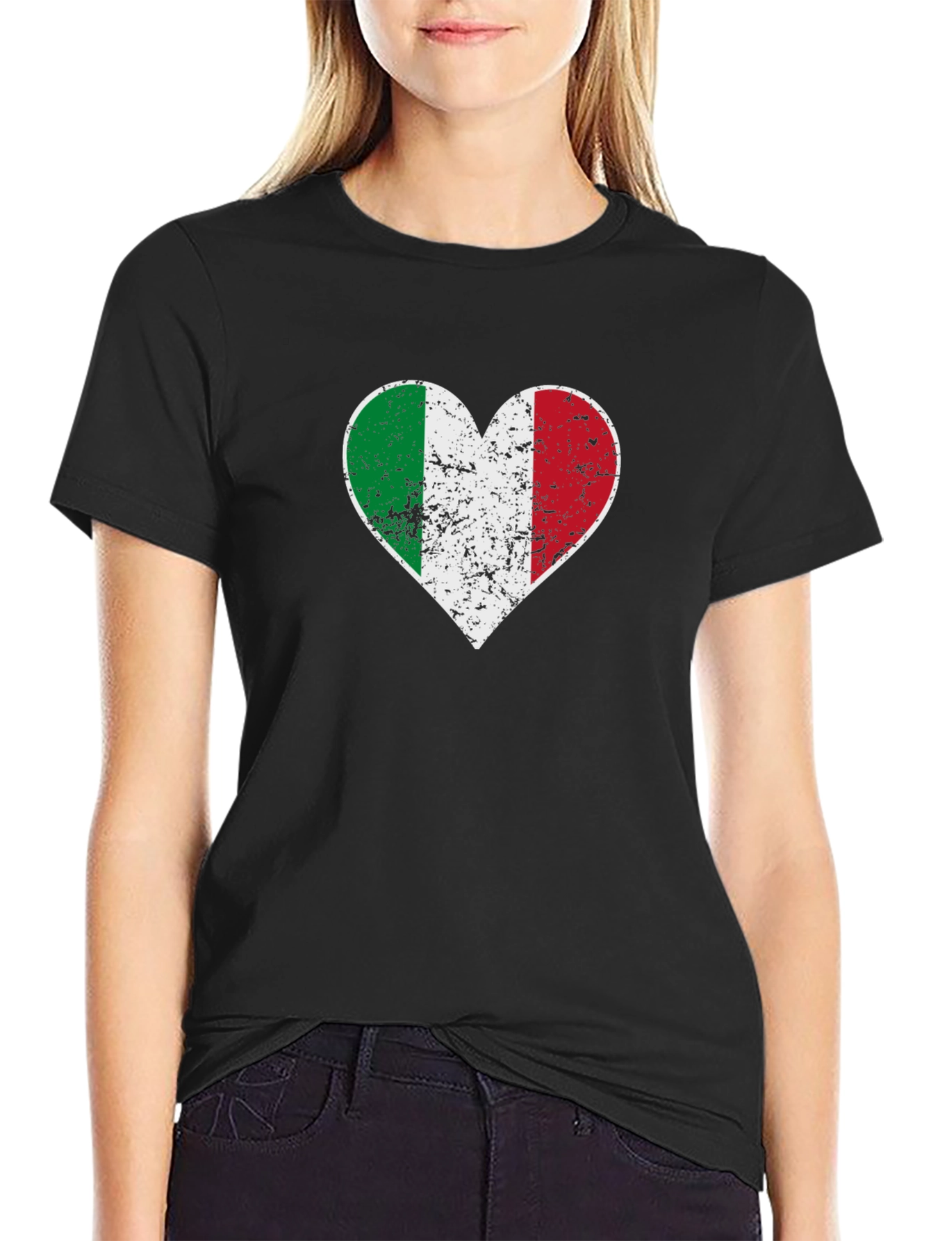 Italian Flag Heart T-Shirt