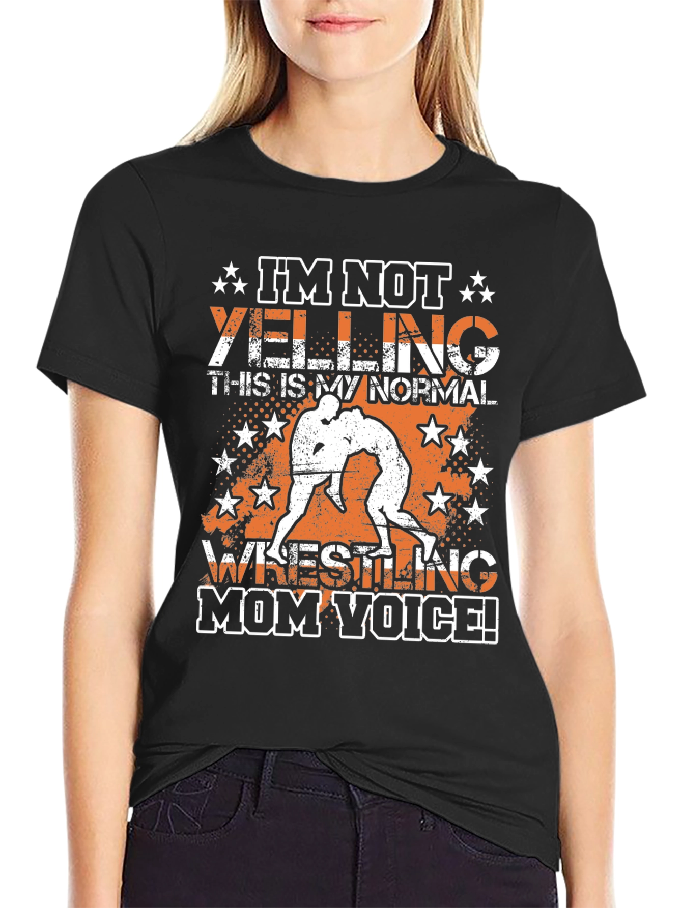 Wrestling Mom Voice Graphic Tee