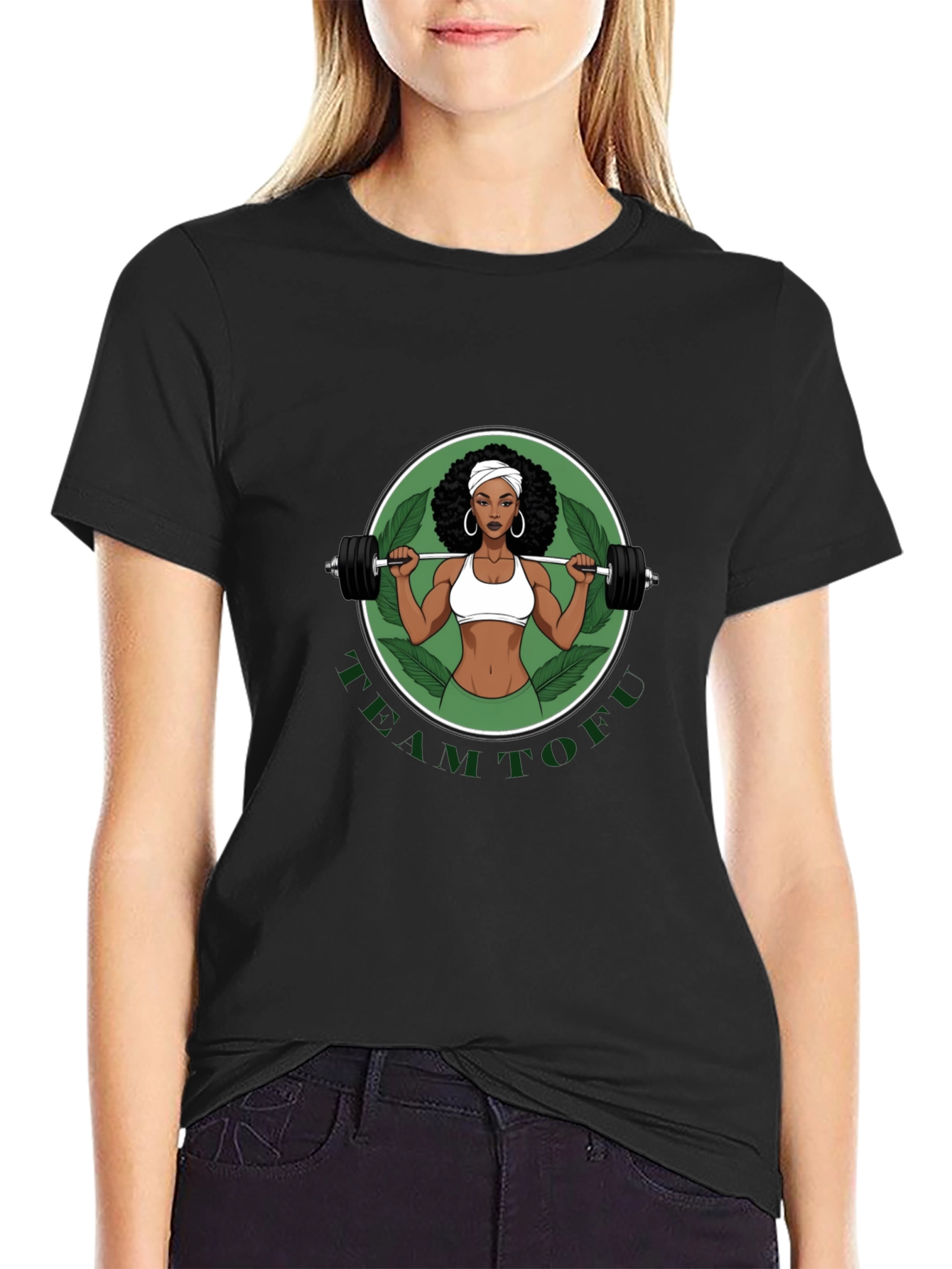 Team Tofu Black Graphic Tee