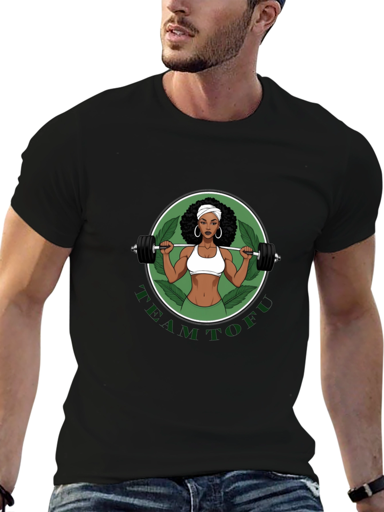 Team Tofu Black Graphic Tee