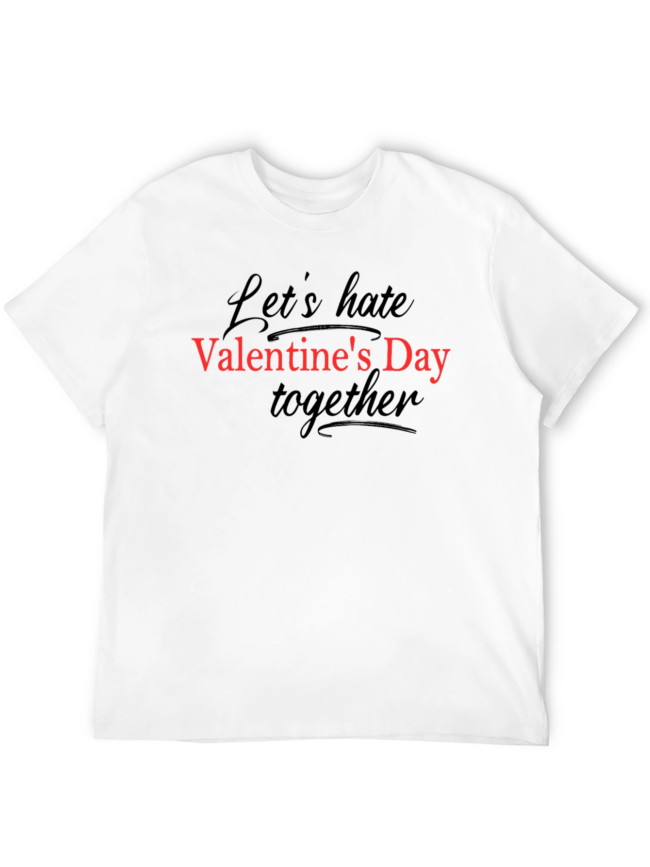 Anti-Valentines Day Graphic Tee - Black