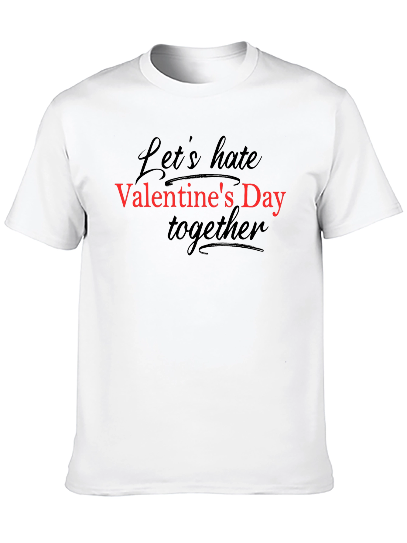 Anti-Valentines Day Graphic Tee - Black