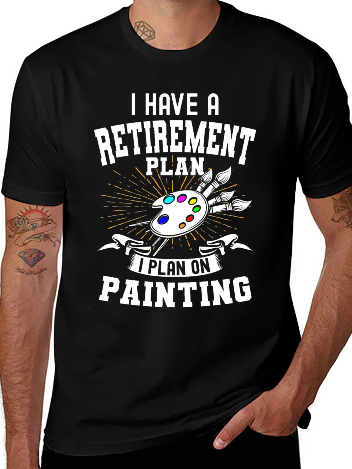 Retirement Plan Painting T-Shirt - Artist Gift