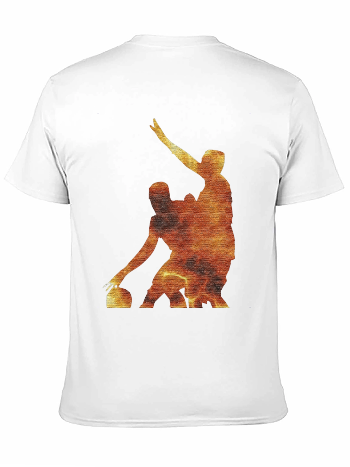 Fiery Curling Players Black T-Shirt