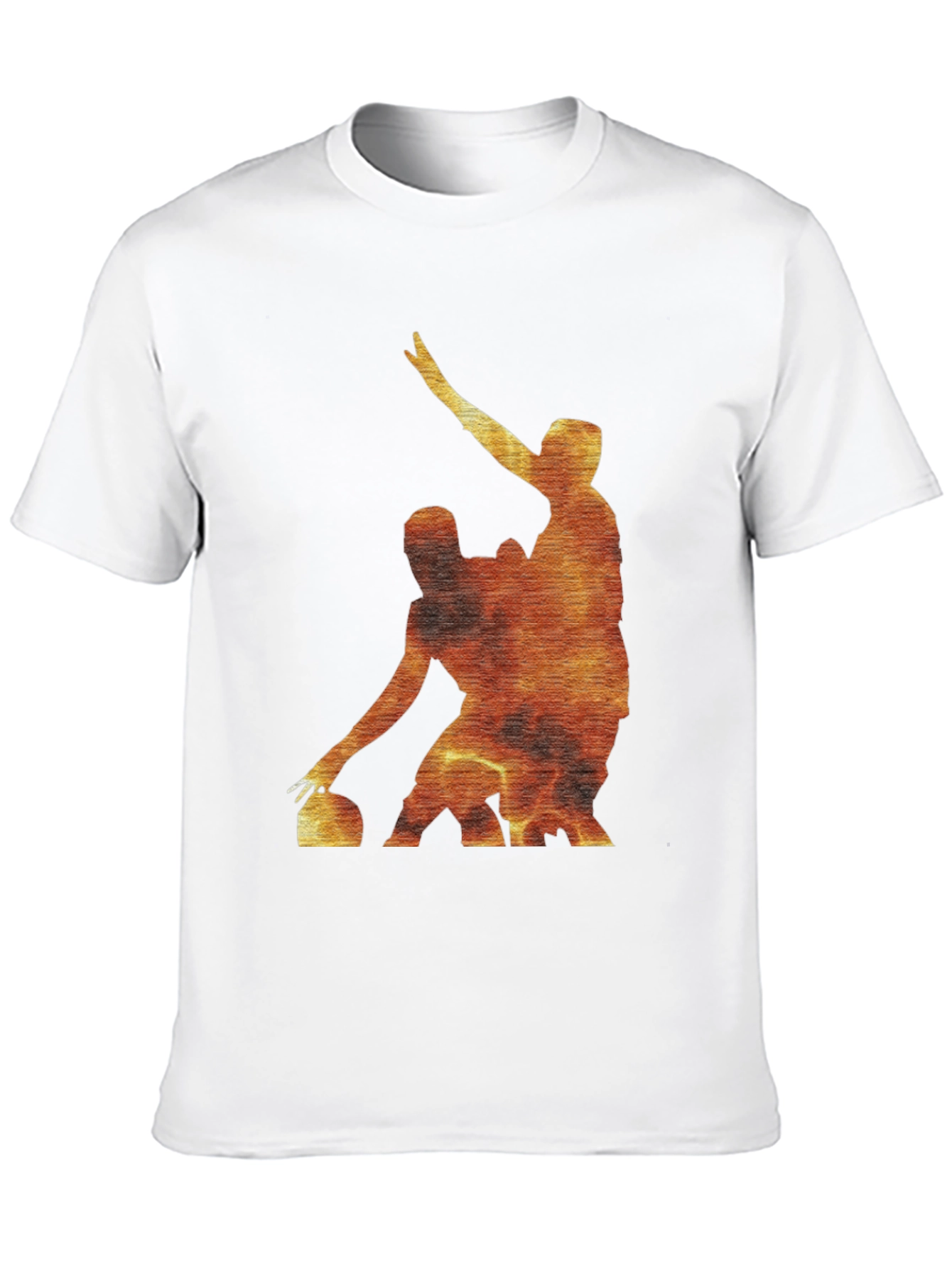 Fiery Curling Players Black T-Shirt
