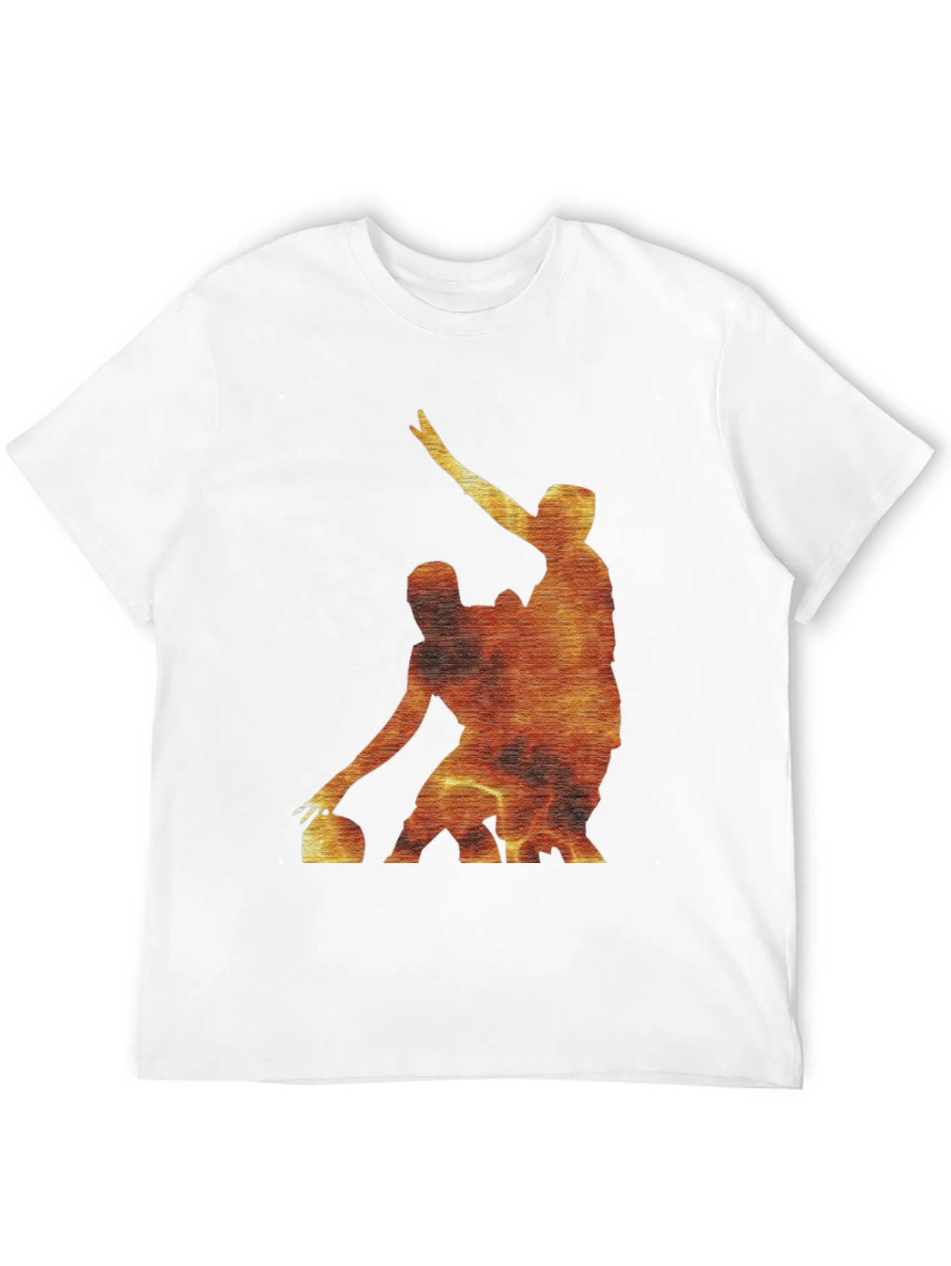 Fiery Curling Players Black T-Shirt