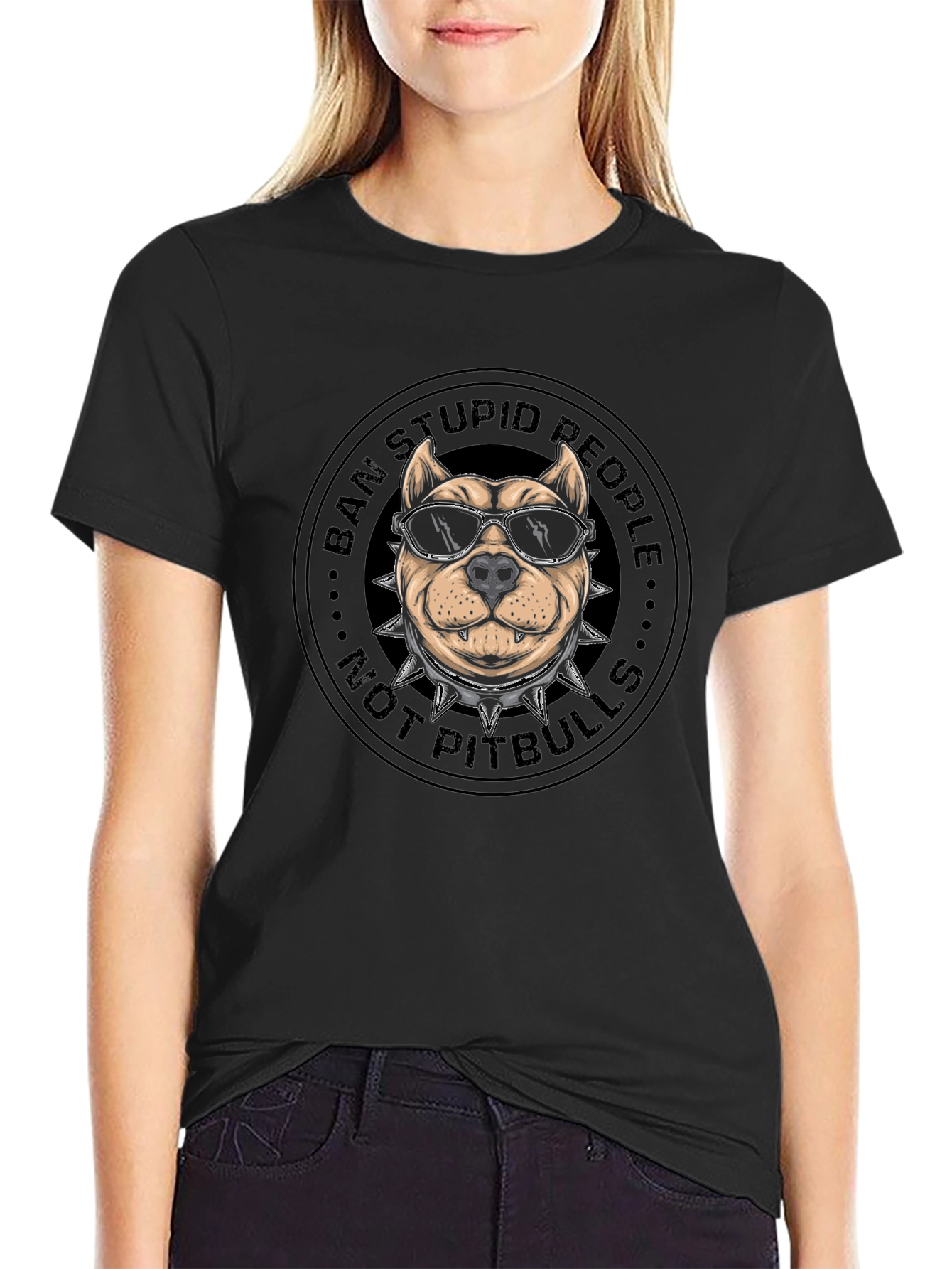 Ban Stupid People Not Pitbulls T-Shirt