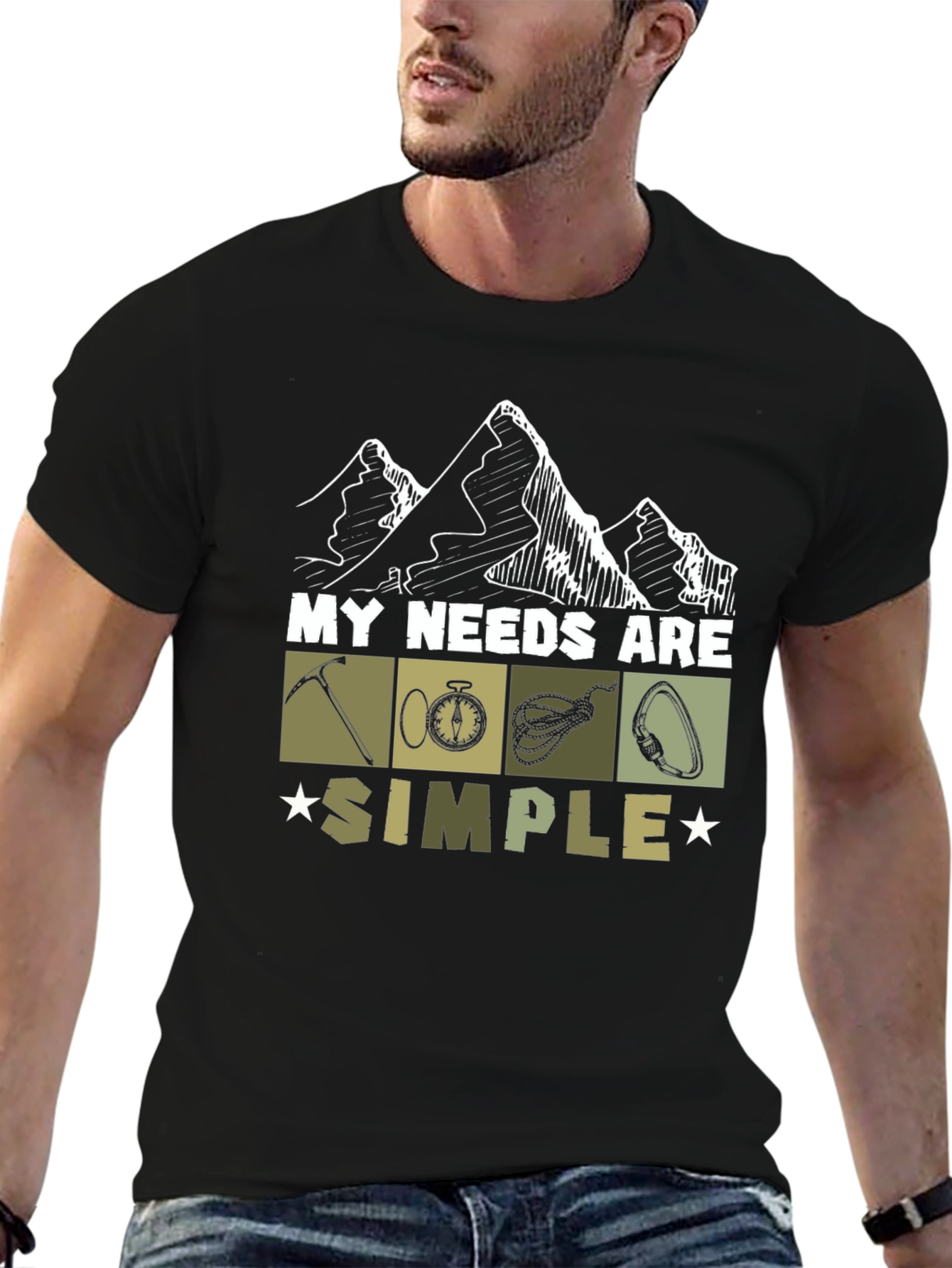 My Needs Are Simple Climbing T-Shirt