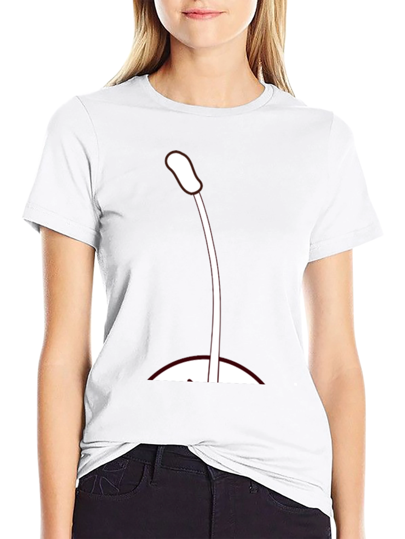 Microphone Graphic T-Shirt - Black Casual Tee