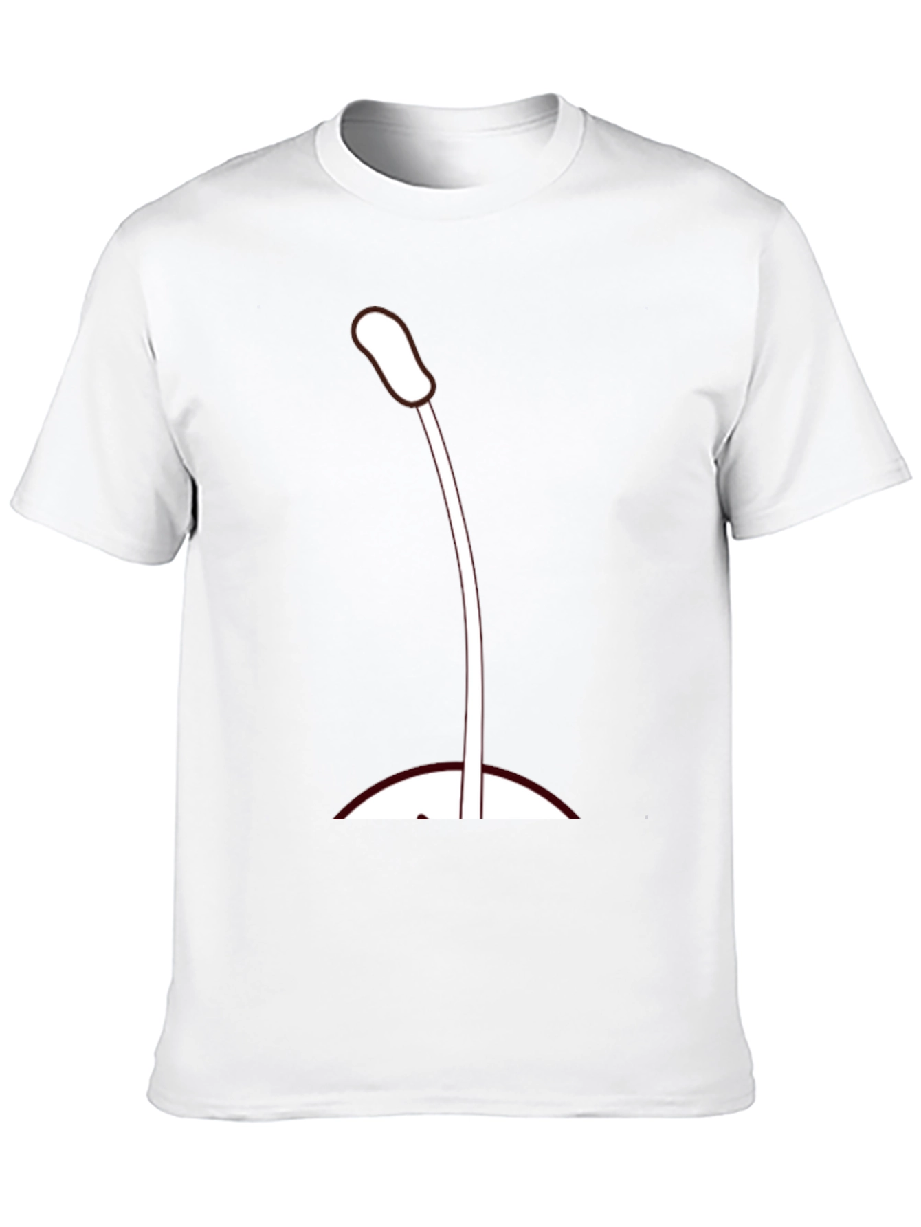 Microphone Graphic T-Shirt - Black Casual Tee