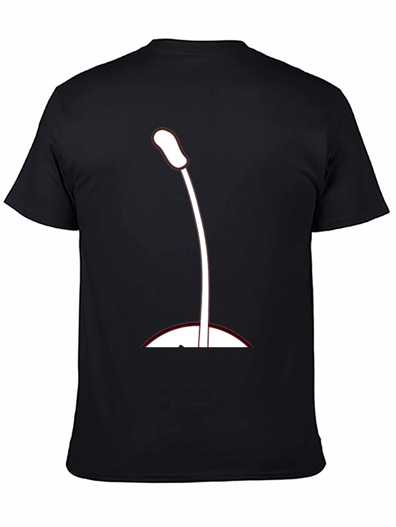 Microphone Graphic T-Shirt - Black Casual Tee